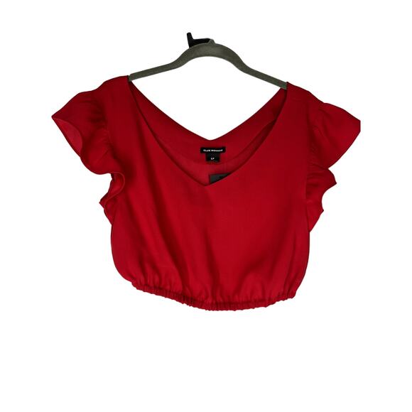 Club Monaco NWT red crop top - Picture 1 of 5